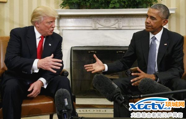 奥巴马与特朗普会面